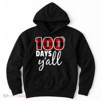 Plaid 100 Days Y'all Funny 100th Day Of School Hoodie thumb 0