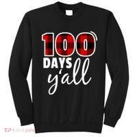 Plaid 100 Days Y'all Funny 100th Day Of School Sweatshirt thumb 0