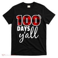 Plaid 100 Days Y'all Funny 100th Day Of School T-Shirt thumb 0
