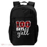 Plaid 100 Days Y'all Funny 100th Day Of School Backpack thumb 0