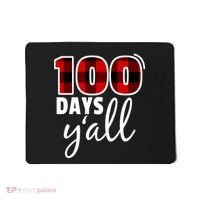Plaid 100 Days Y'all Funny 100th Day Of School Mousepad thumb 0