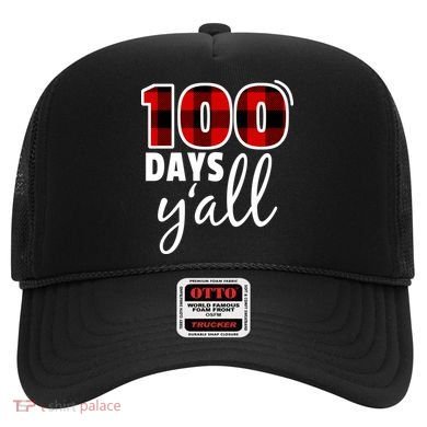 Plaid 100 Days Y'all Funny 100th Day Of School Hat