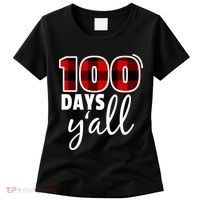 Plaid 100 Days Y'all Funny 100th Day Of School Women's T-Shirt thumb 0