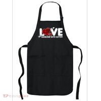 Plaid Love Someone With Autism Apron thumb 0