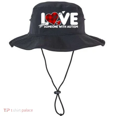 Plaid Love Someone With Autism Bucket Hat