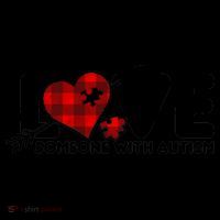 Plaid Love Someone With Autism Coffee Mug thumb 5