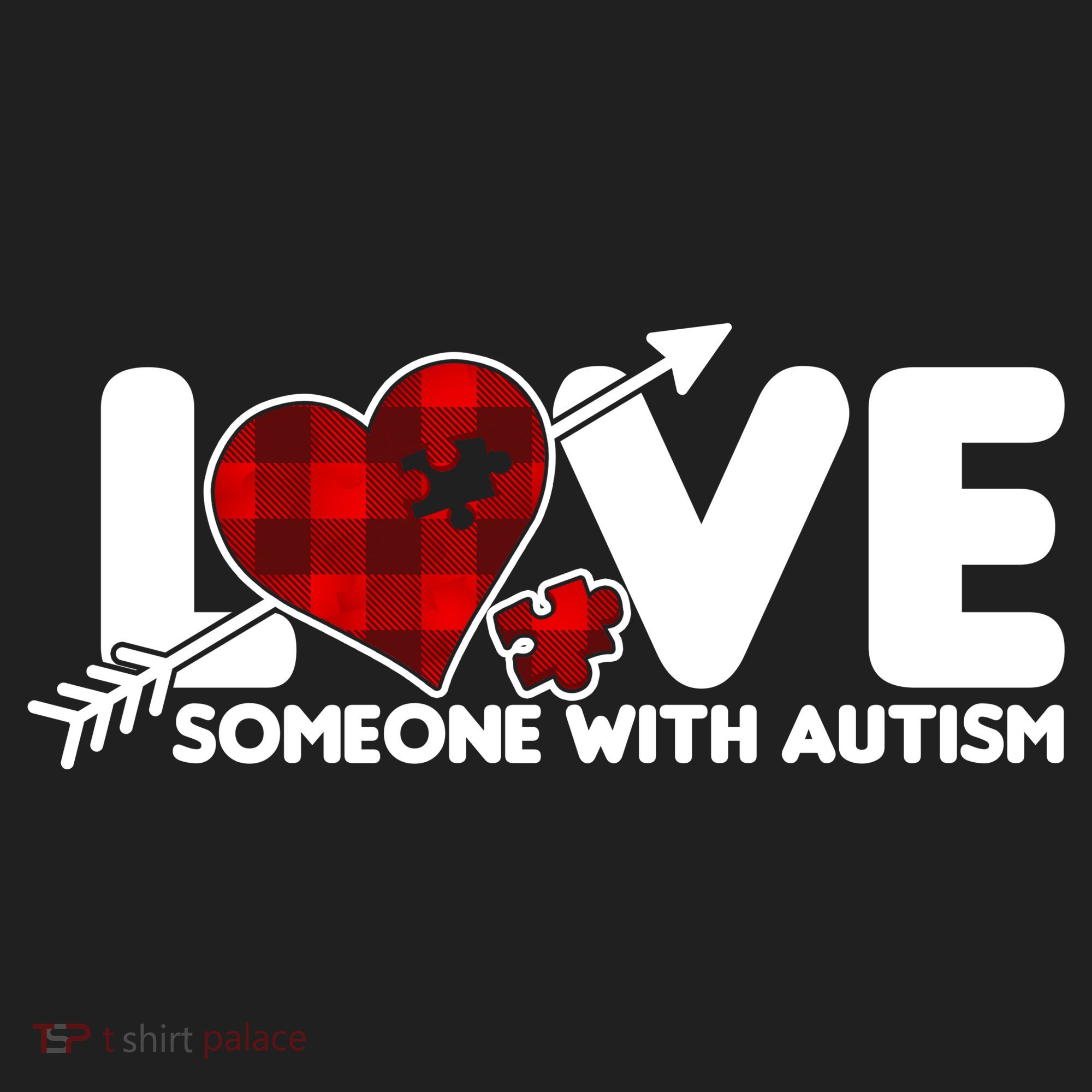 Plaid Love Someone With Autism Tumbler