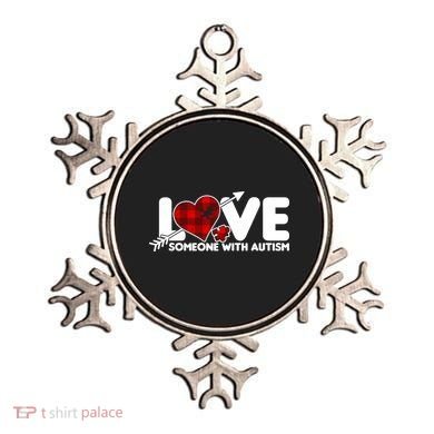 Plaid Love Someone With Autism Ornament