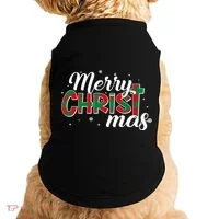 Plaid Merry Christmas Christ Doggie Tank thumb 0