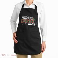 Plaid Merry Christmas Christ Apron thumb 2