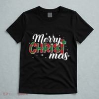Plaid Merry Christmas Christ T-Shirt thumb 5