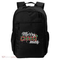 Plaid Merry Christmas Christ Backpack thumb 0
