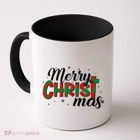 Plaid Merry Christmas Christ Coffee Mug thumb 0