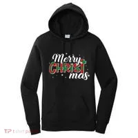 Plaid Merry Christmas Christ Women's Hoodie thumb 0