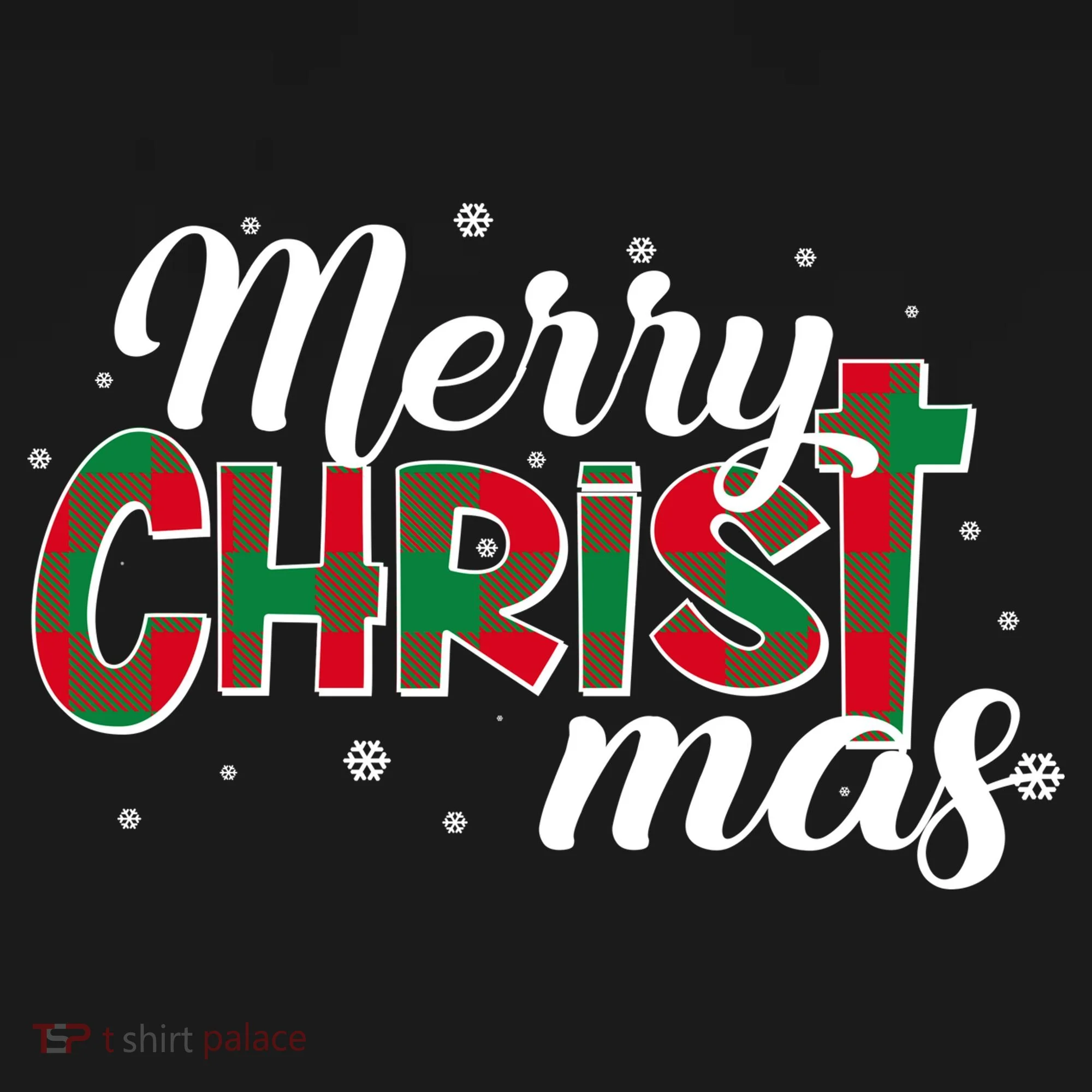 Plaid Merry Christmas Christ Women's Hoodie