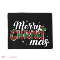 Plaid Merry Christmas Christ Mousepad thumb 0