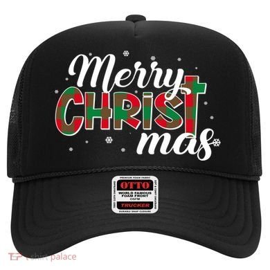 Plaid Merry Christmas Christ Hat