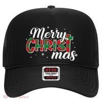 Plaid Merry Christmas Christ Hat thumb 0