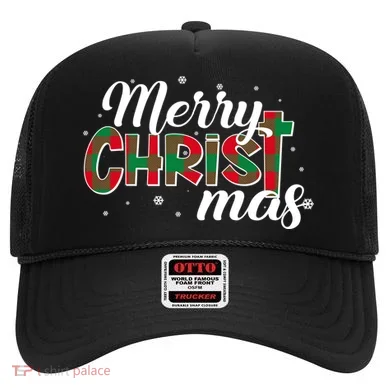 Plaid Merry Christmas Christ Hat