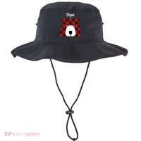 Plaid Pattern Papa Bear Bucket Hat thumb 0