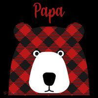 Plaid Pattern Papa Bear Coffee Mug thumb 5