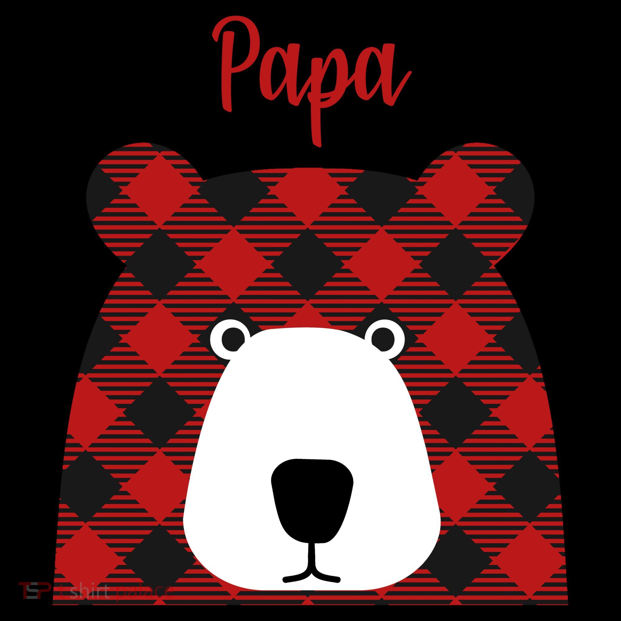Plaid Pattern Papa Bear Coffee Mug