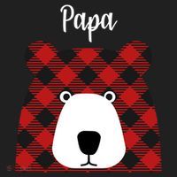 Plaid Pattern Papa Bear Tumbler thumb 3