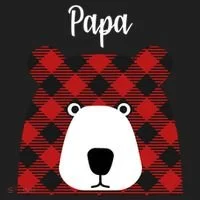 Plaid Pattern Papa Bear Tumbler thumb 3