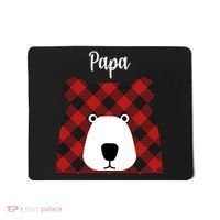 Plaid Pattern Papa Bear Mousepad thumb 0