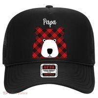 Plaid Pattern Papa Bear Hat thumb 0