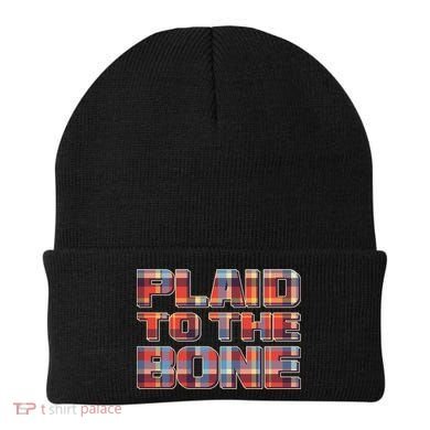 Plaid To The Bone Beanie