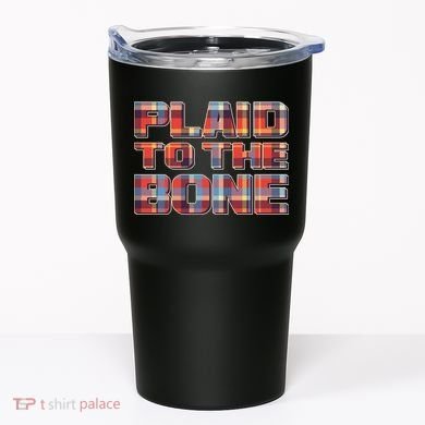 Plaid To The Bone Tumbler