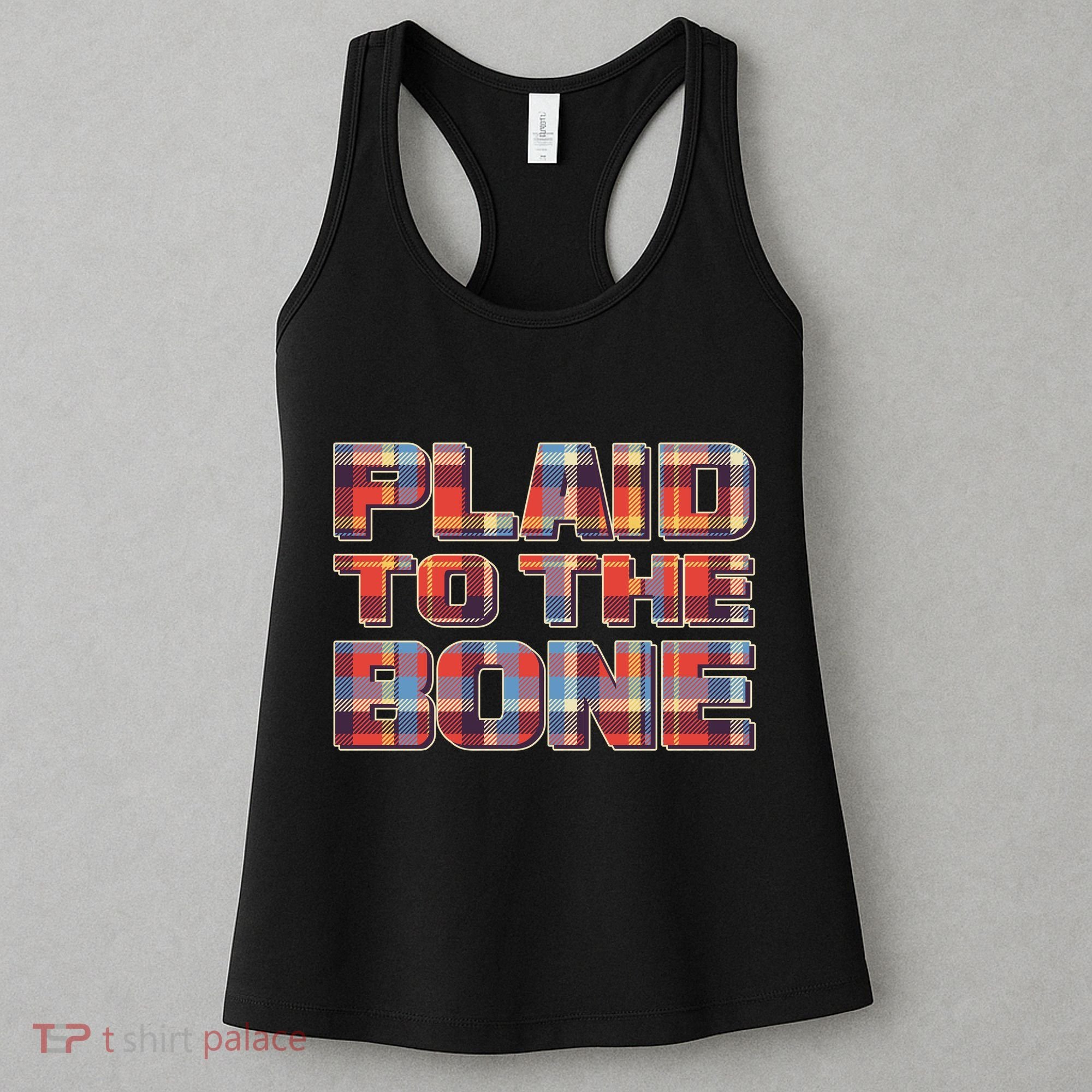 Plaid To The Bone Women's Tank Top