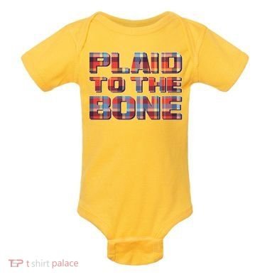 Plaid To The Bone Baby Bodysuit