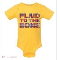 Plaid To The Bone Baby Bodysuit thumb 0