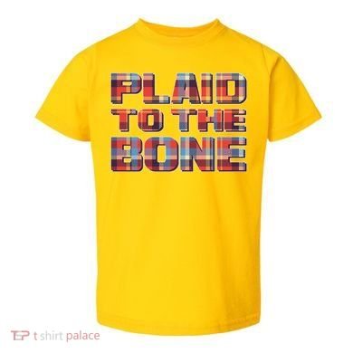 Plaid To The Bone Toddler T-Shirt