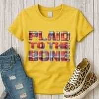Plaid To The Bone Women's T-Shirt thumb 3
