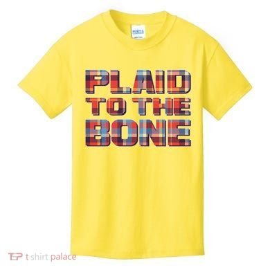 Plaid To The Bone Kids T-Shirt