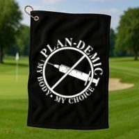 Plan-Demic My Body My Choice Golf Towel thumb 1