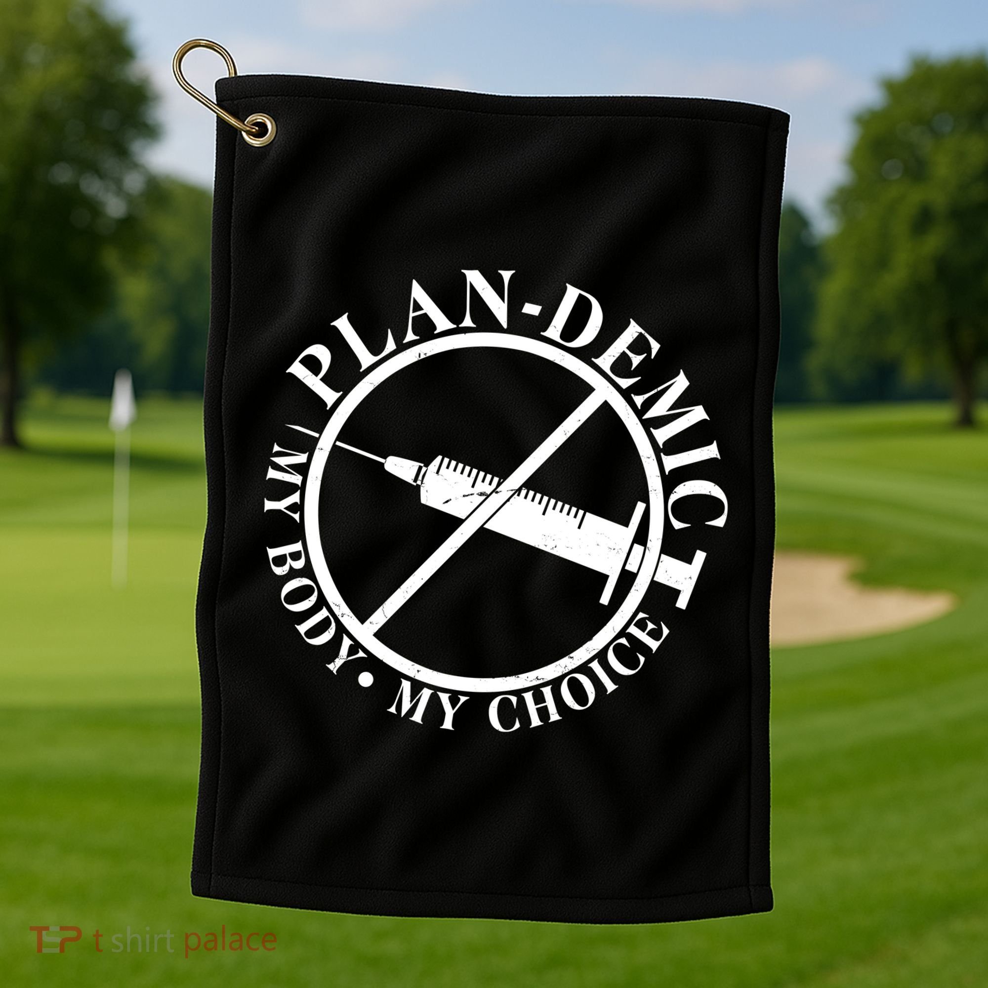 Plan-Demic My Body My Choice Golf Towel