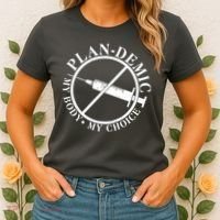 Plan-Demic My Body My Choice Women's T-Shirt thumb 2