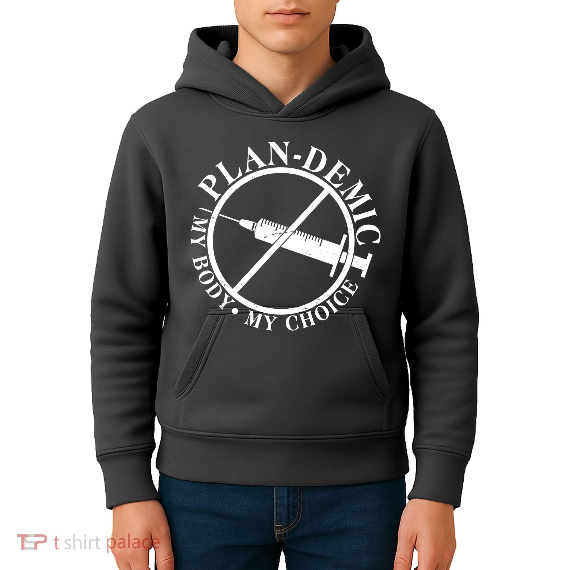 Plan-Demic My Body My Choice Kids Hoodie