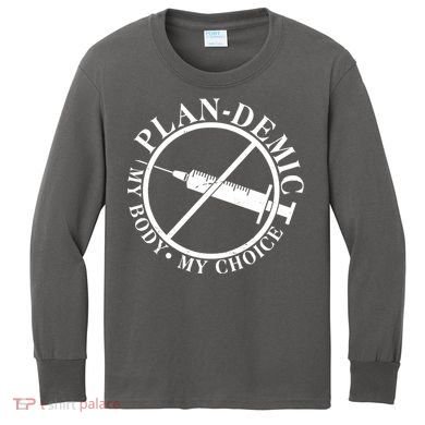 Plan-Demic My Body My Choice Kids Long Sleeve Shirt