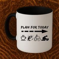 Plan For Today Coffee Fishing Beer Sex Coffee Mug thumb 2