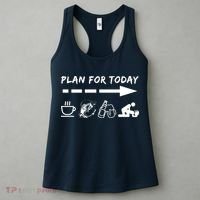 Plan For Today Coffee Fishing Beer Sex Women's Tank Top thumb 3
