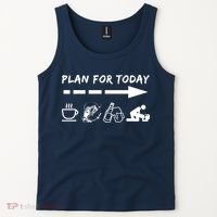 Plan For Today Coffee Fishing Beer Sex Tank Top thumb 2