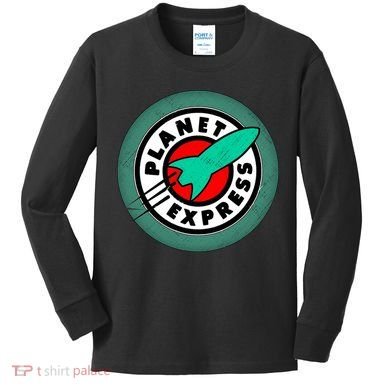 Planet Express Logo Vintage Kids Long Sleeve Shirt