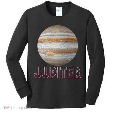 Planet Jupiter Kids Long Sleeve Shirt