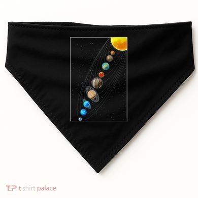 Planets Solar System USA-Made Doggie Bandana