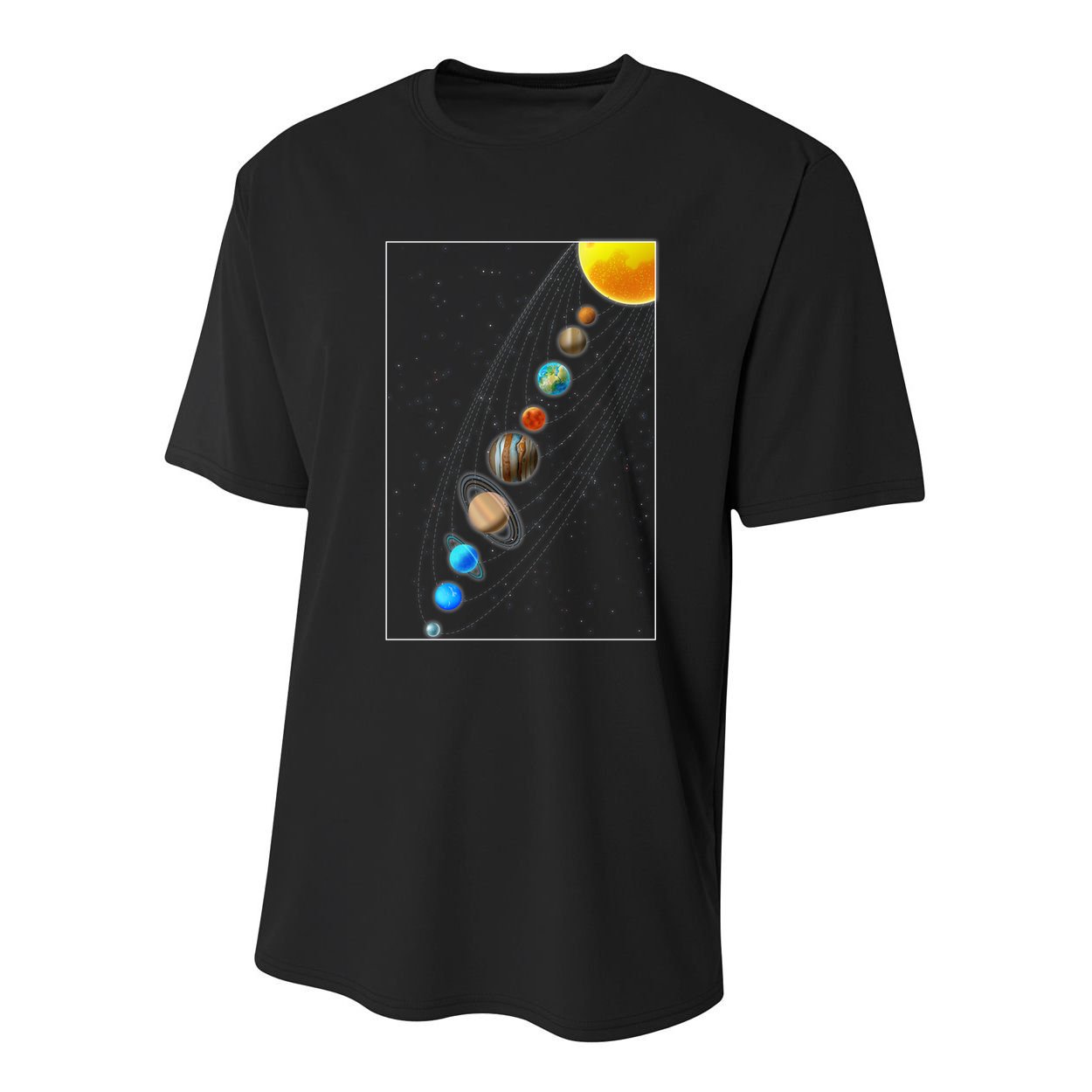 Planets Solar System Youth Performance Sprint T-Shirt